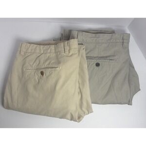 Tommy Bahama Mens 36x32 Chino Pants Khaki 100% Cotton Lot Of 2